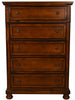 Galaxy Home Austin 5 Drawer Chest in Dark Walnut GHF-808857804877