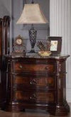 Galaxy Home Bombay 3 Drawer Nightstand in Warm Cherry GHF-808857693259