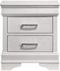 Galaxy Home Brooklyn 2 Drawer Nightstand in White GHF-733569236305
