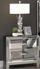 Galaxy Home Harmony 2 Drawer Nightstand in Silver GHF-808857882943