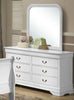 Galaxy Home Louis Phillipe 6 Drawer Dresser in White GHF-808857521040