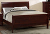 Galaxy Home Louis Phillipe Twin Sleigh Bed in Cherry GHF-808857629654