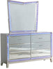 Galaxy Home Luxury 6 Drawer Dresser in Silver GHF-808857996602