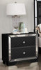 Galaxy Home Madison 2 Drawer Nightstand in Black GHF-808857503305