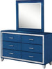 Galaxy Home Sapphire 6 Drawer Dresser in Navy GHF-808857948359
