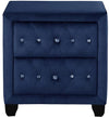 Galaxy Home Sophia 2 Drawer Nightstand in Blue GHF-733569393435