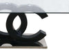 Matte Black & Stainless Steel Coffee Table image