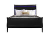 CHARLIE BLACK QUEEN BED WITH LED image