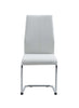 Dining Chair Wht With Wht Stitch image