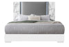 YLIME WHITE MARBLE KING BED WITH LED image