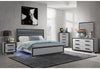 AMELIA GREY/BLACK FULL BED, DRESSER, MIRROR AND NIGHTSTAND