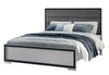 AMELIA GREY BLACK QUEEN BED W/LED