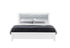 LUCCIA WHITE KING BED WITH LED