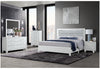 LUCCIA WHITE TWIN BED GROUP WITH LED