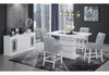 MONACO WHITE RECTANGULAR BAR TABLE + MONACO BS