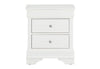 POMPEI METALLIC WHITE NIGHTSTAND image