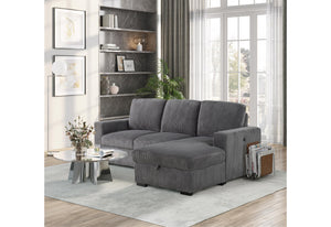 U2660 GREY L SECTIONAL WITHOUT PULLOUT image