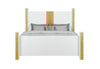 Logan White-Gold Bed