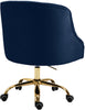 Arden Navy Velvet Office Chair