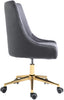 Karina Grey Velvet Office Chair