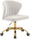 Finley Cream Velvet Office Chair image
