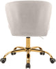 Finley Cream Velvet Office Chair