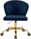 Finley Navy Velvet Office Chair