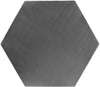 Hexagon Brushed Chrome End Table