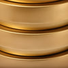 Levels Brushed Gold End Table