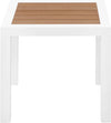 Nizuc Brown manufactured wood Outdoor Patio Aluminum End Table