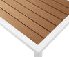 Nizuc Brown manufactured wood Outdoor Patio Aluminum Coffee Table