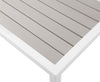 Nizuc Grey manufactured wood Outdoor Patio Aluminum End Table