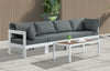 Nizuc Grey Waterproof Fabric Outdoor Patio Modular Sofa