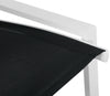 Nizuc Black Mesh Waterproof Fabric Outdoor Patio Aluminum Mesh Barstool