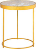 Butterfly Gold End Table