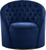 Alessio Navy Velvet Accent Chair