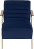 Woodford Navy Velvet Accent Chair