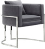 Pippa Grey Velvet Accent Chair image