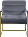 Wayne Grey Velvet Accent Chair