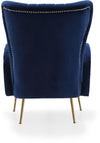 Opera Navy Velvet Accent Chair