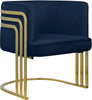 Rays Navy Velvet Accent Chair image