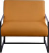 Industry Cognac Faux Leather Accent Chair