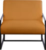 Industry Cognac Faux Leather Accent Chair