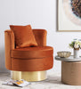 Kendra Cognac Velvet Accent Chair
