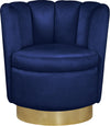 Lily Navy Velvet Accent Chair