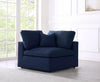Serene Navy Linen Fabric Deluxe Cloud Corner Chair