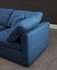 Plush Navy Velvet Standard Cloud Modular Sectional