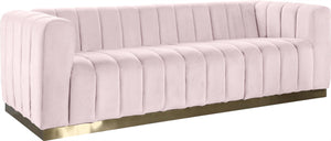 Marlon Pink Velvet Sofa image