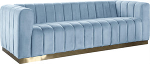 Marlon Sky Blue Velvet Sofa image