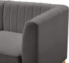 Alina Grey Velvet Modular Sectional